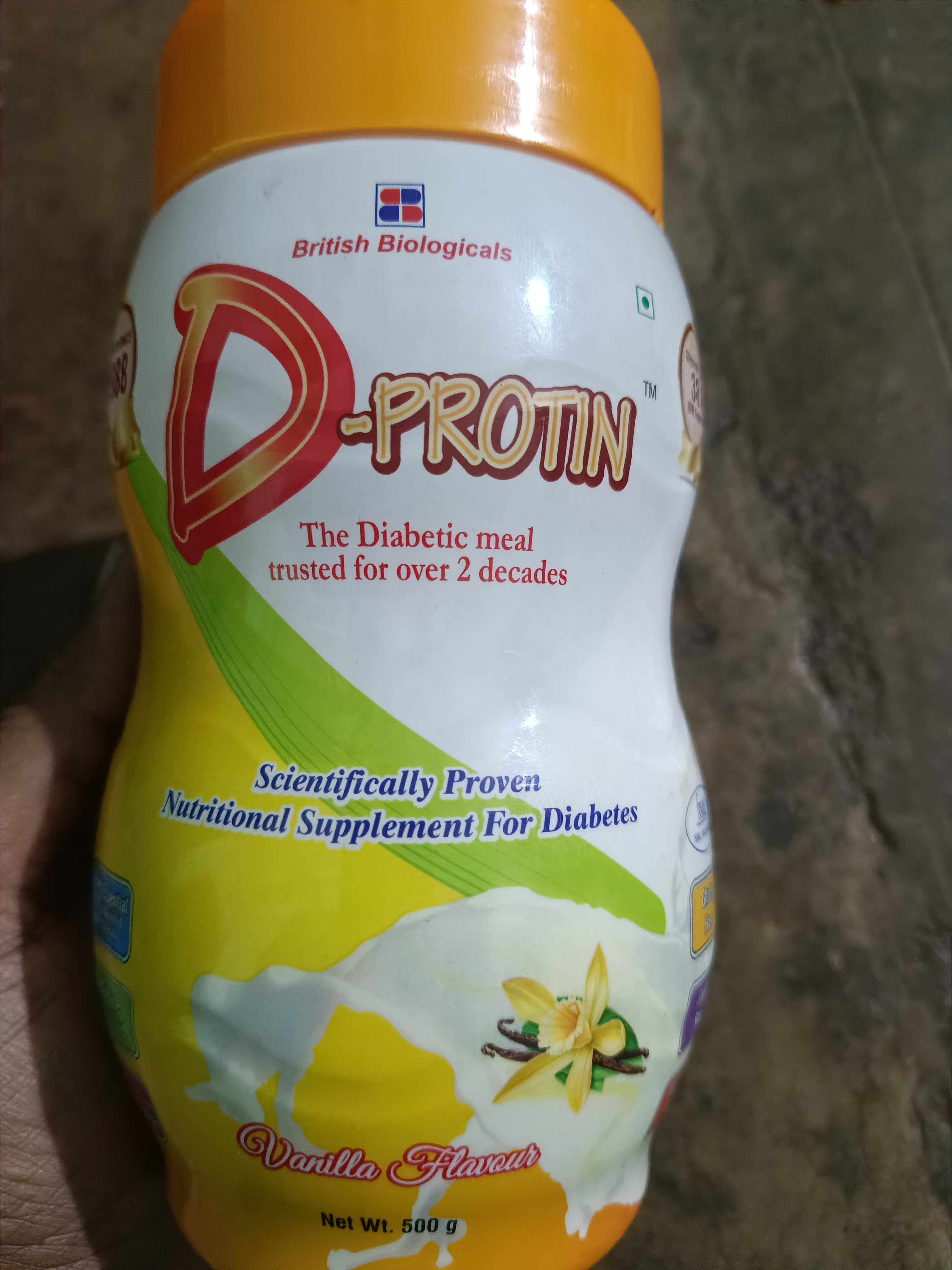 D Protin Vanilla Powder 500 gm