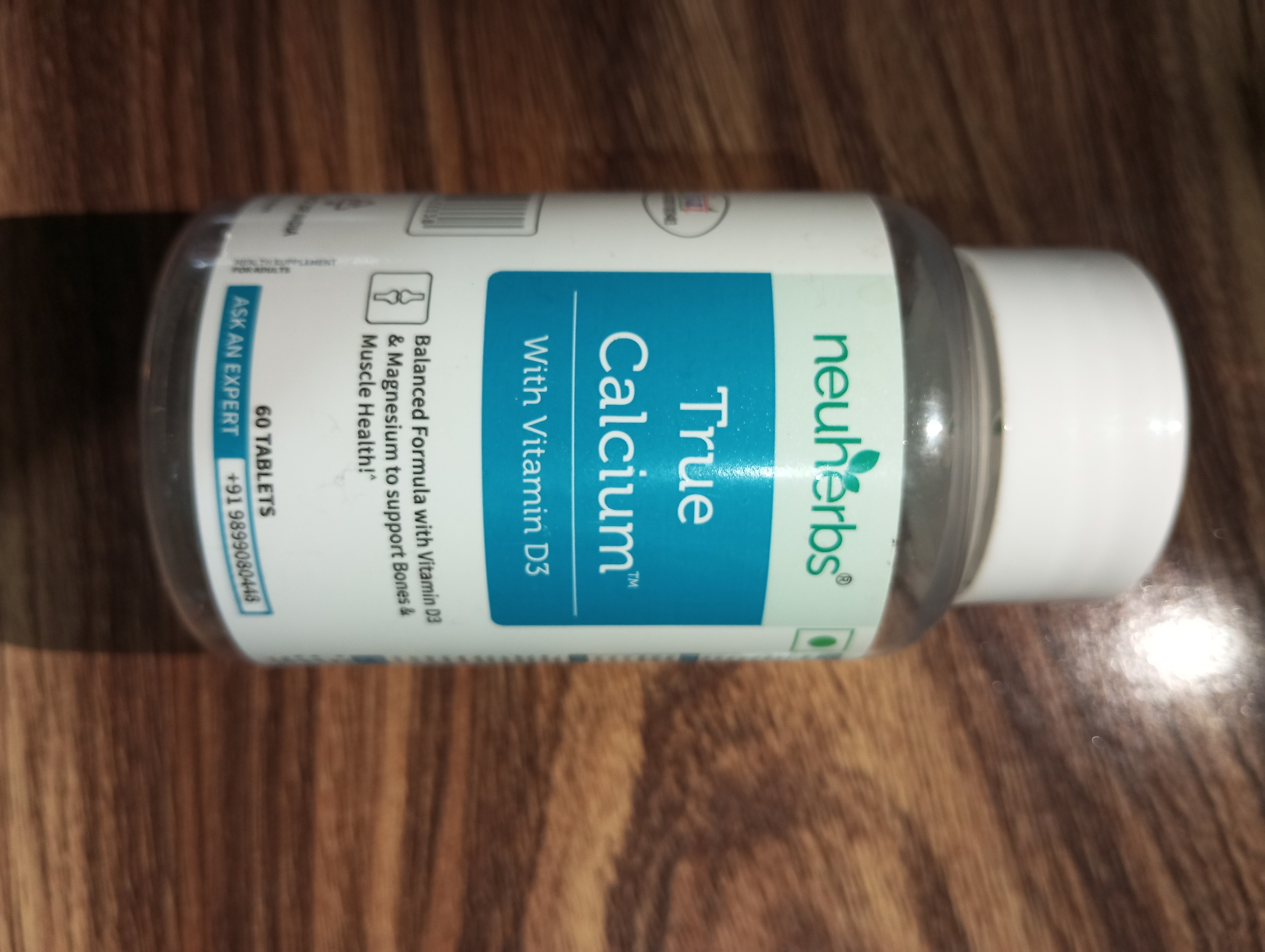 Neuherbs True Calcium With Natural Vitamin D3 Tablets 60's