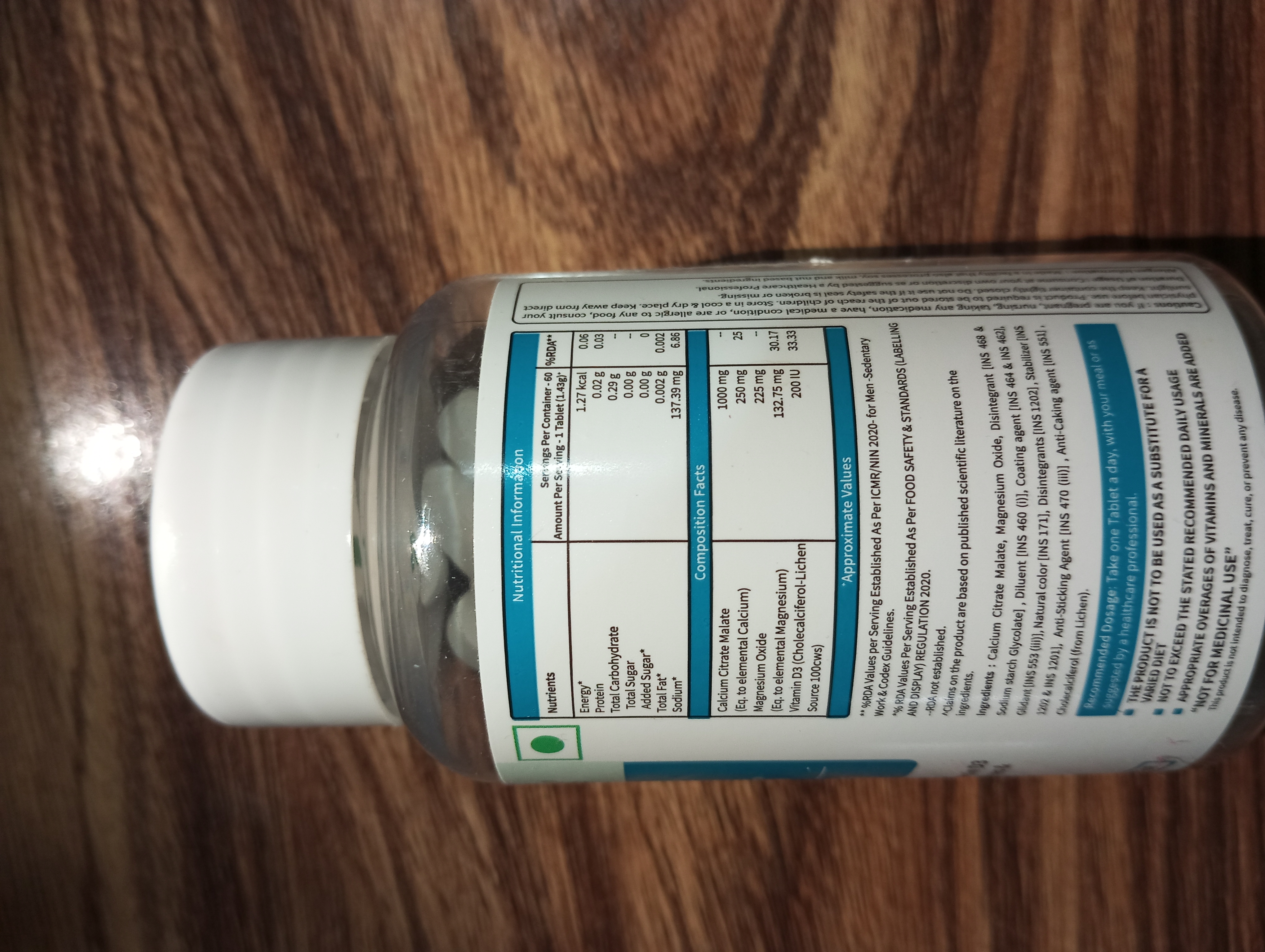 Neuherbs True Calcium With Natural Vitamin D3 Tablets 60's