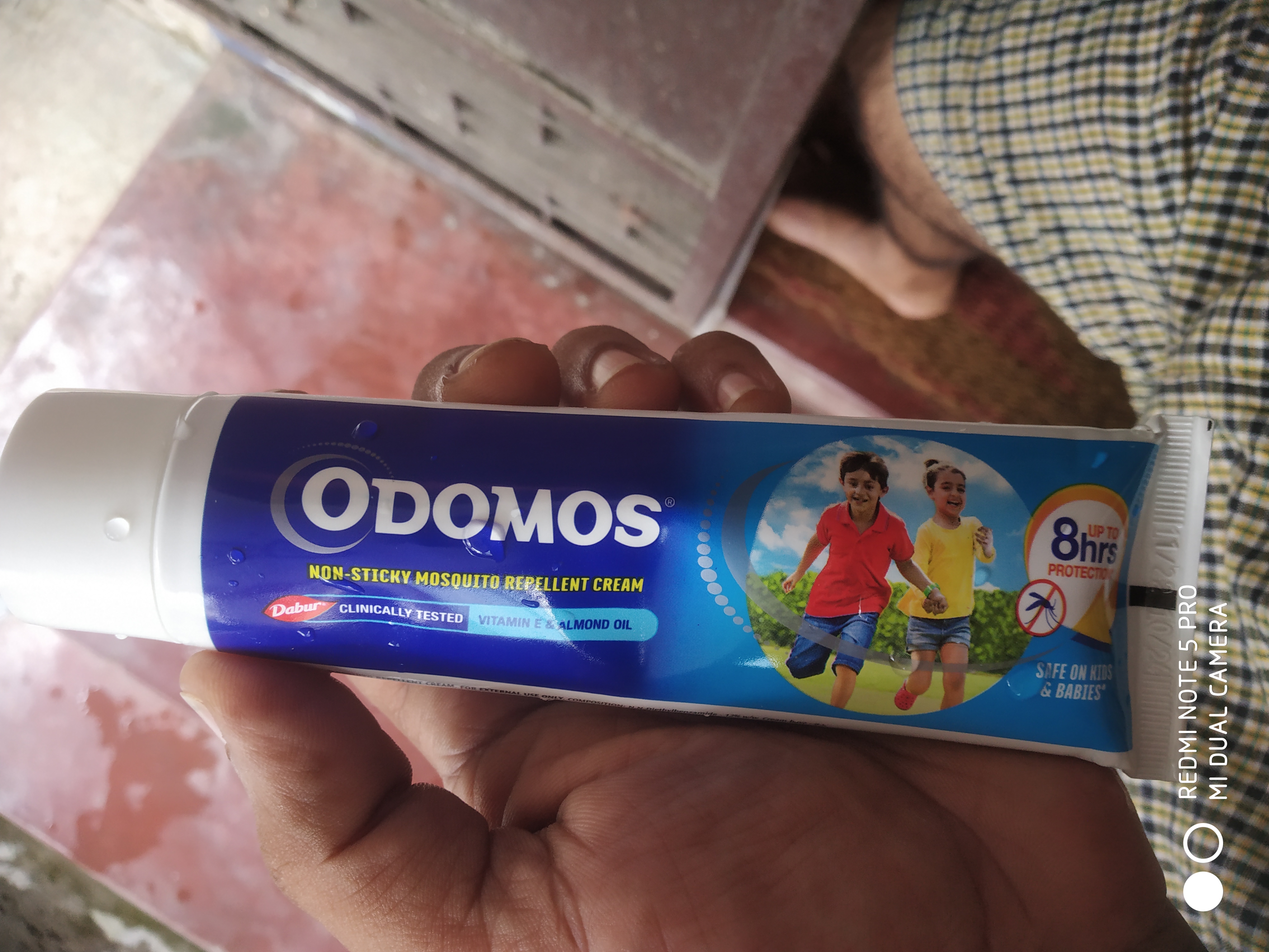 Dabur Odomos Mosquito Repellent Cream - Vitamin E + Almond Oil 100 gm